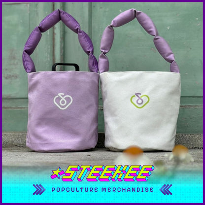 IU Merchandise Fan-Made Puffy Canvas Bucket Bag