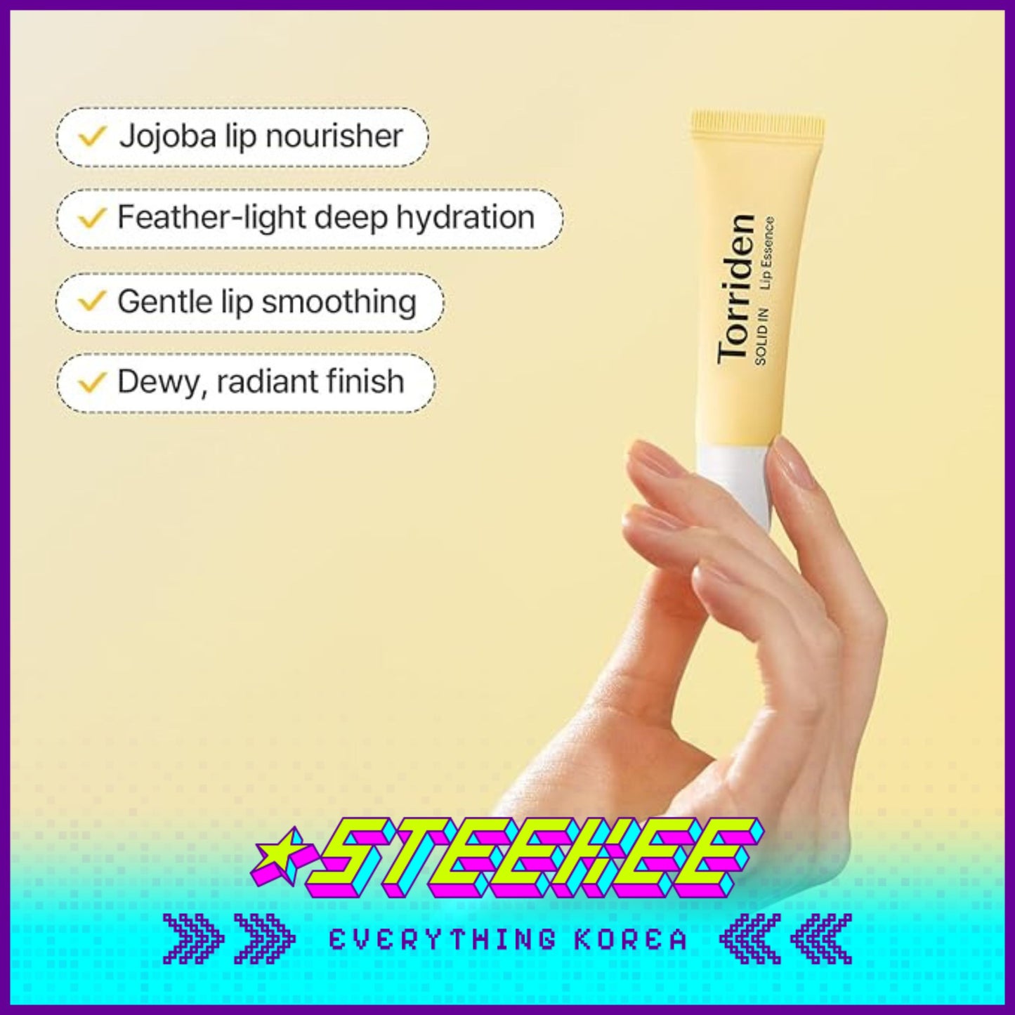 Torriden桃瑞丹固体润唇精华三件套含钥匙扣闪奇韩国2436