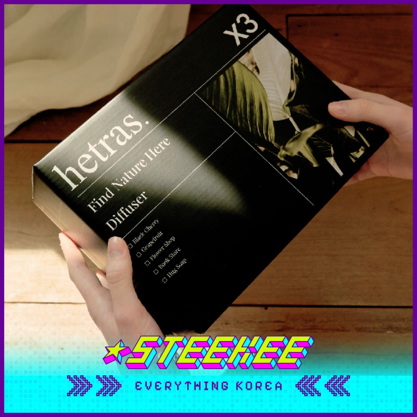 Hetras高级香薰家用室内芳香疗愈香氛套装三件装1500ml闪奇韩国3050