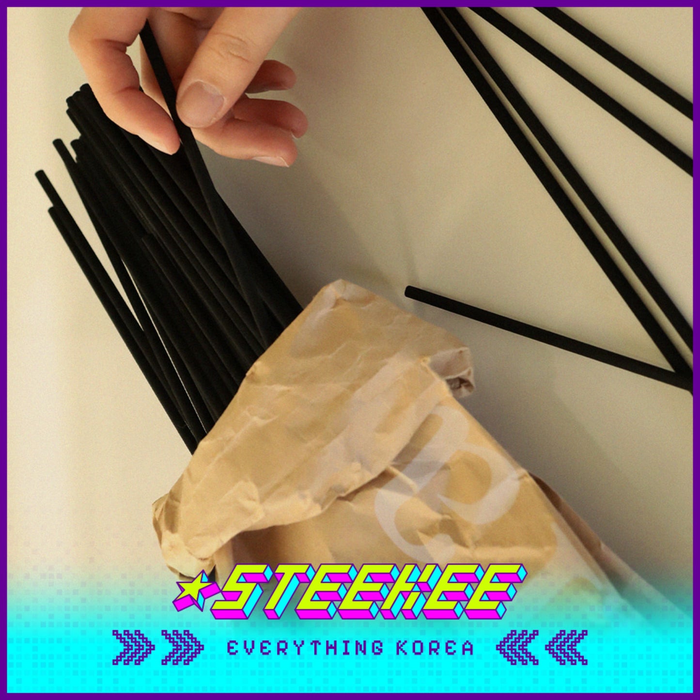 Hetras优质加长香薰扩香棒60支装闪奇韩国2462