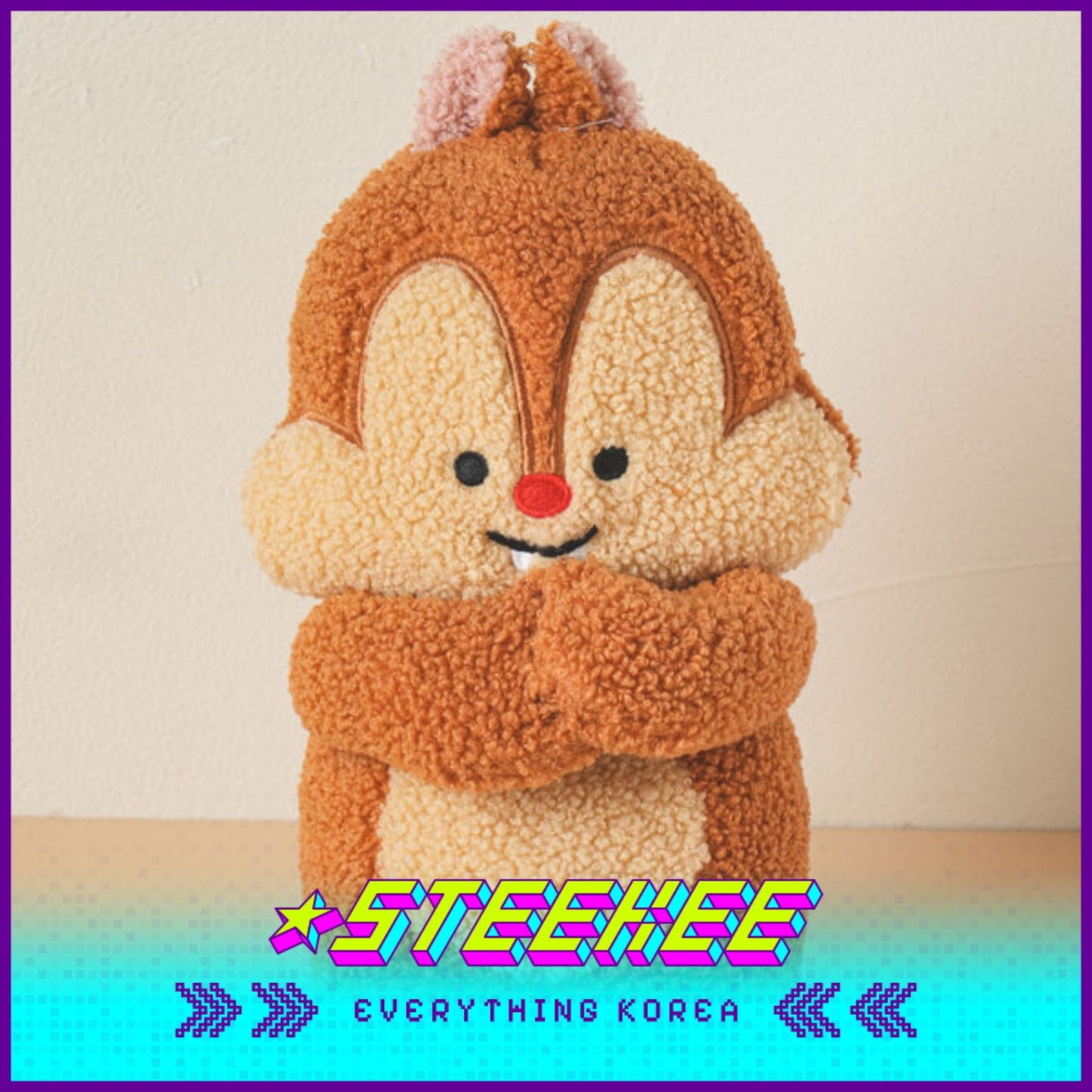 Daiso Disney Chip n Dale Crossbody Bag Kids Plush Toys by Steekee Korea 2990