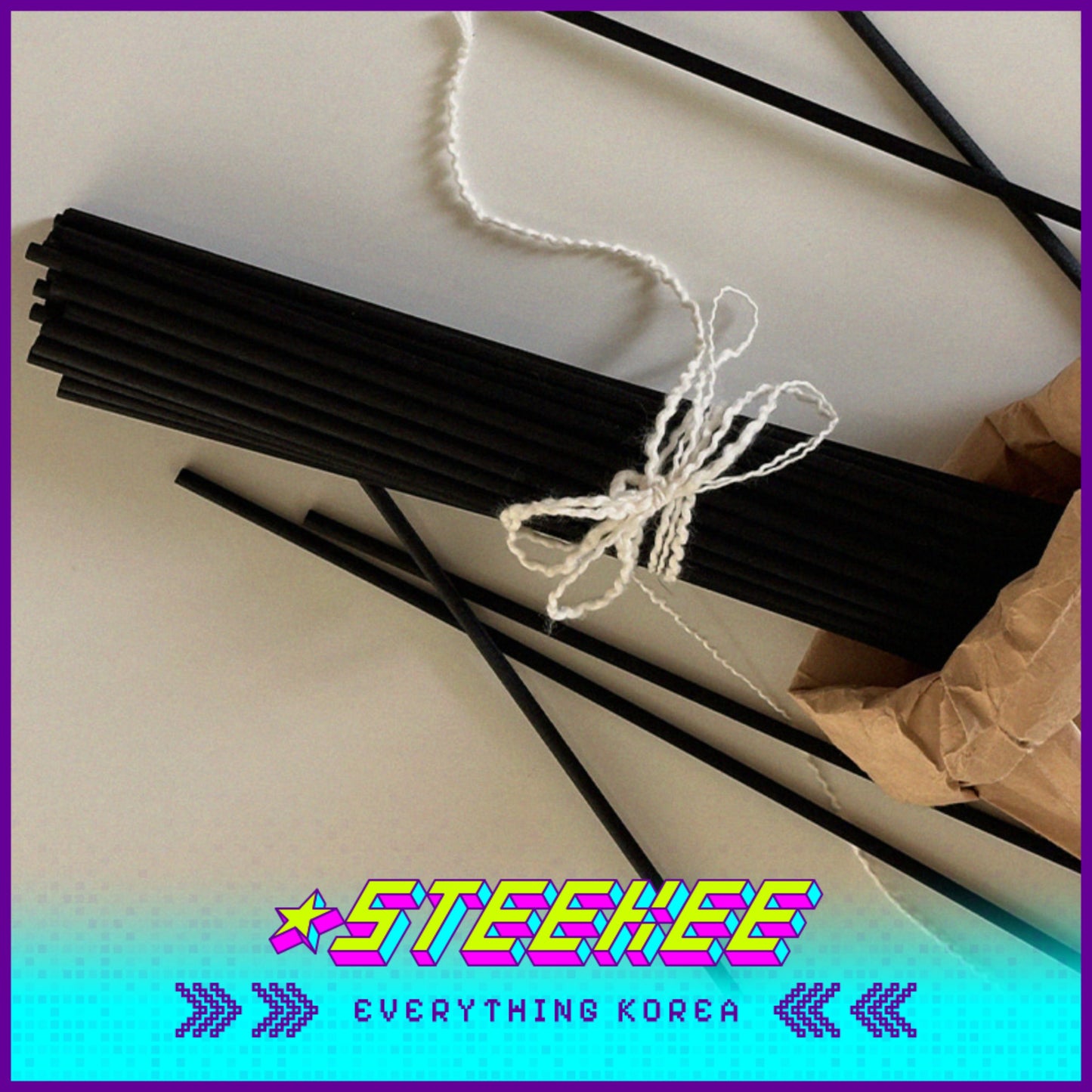 Hetras优质加长香薰扩香棒60支装闪奇韩国2462