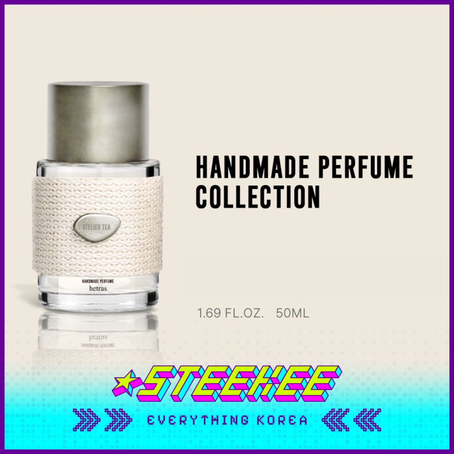 Hetras韩国茶香棉香书院木质中性手工高级奢华香水50ml闪奇韩国3051