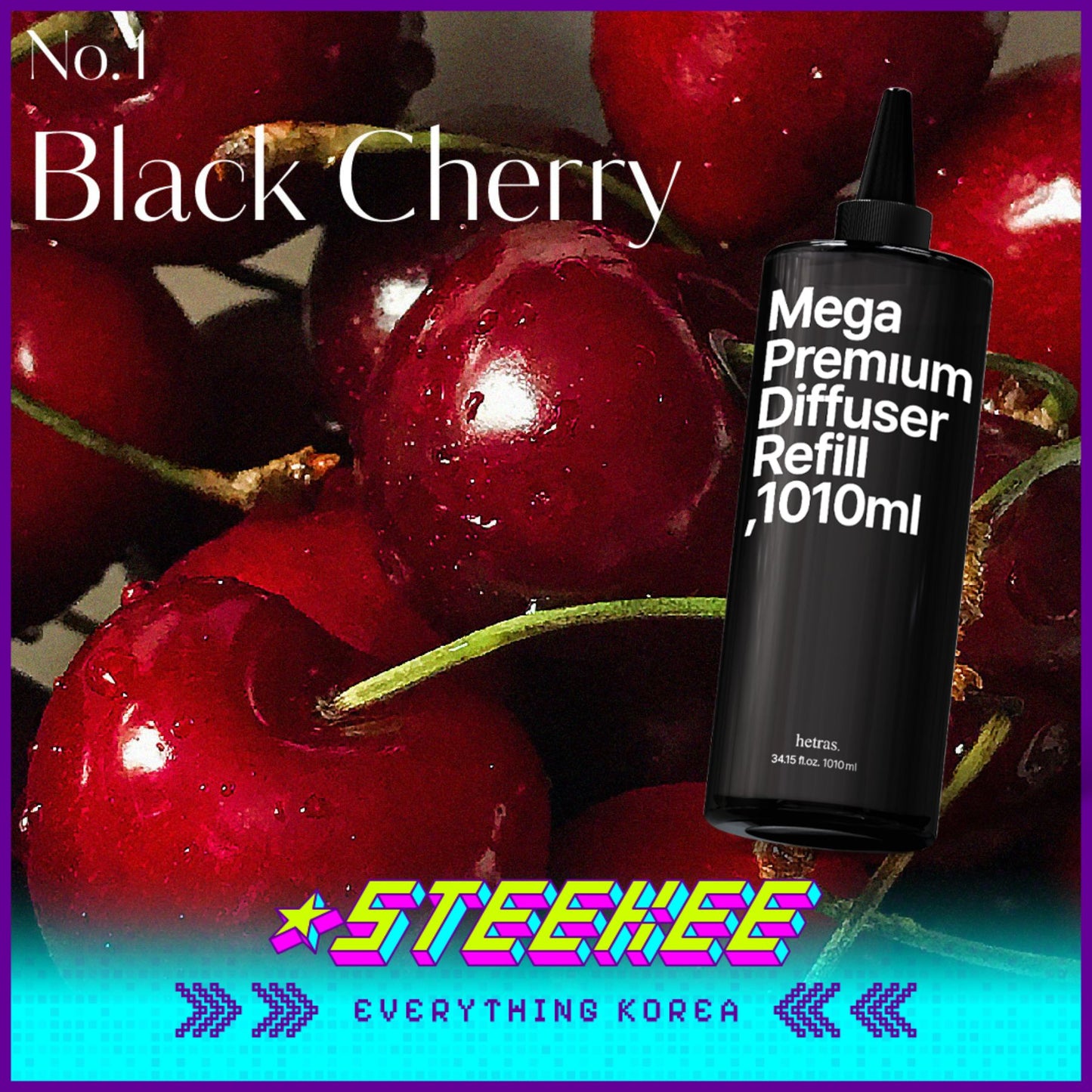 Hetras大容量高级香薰家用室内芳香疗愈香氛扩香液补充装1010ml闪奇韩国3046