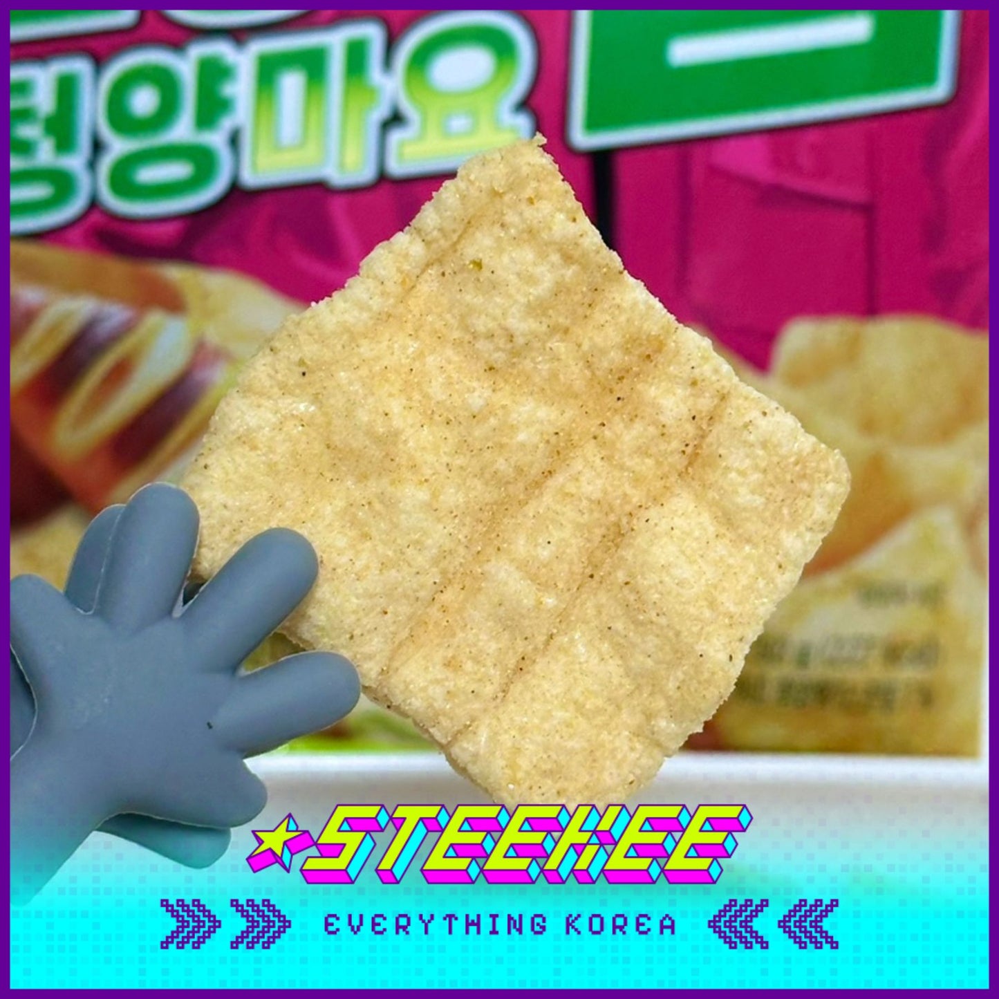 Netflix Squid Game Spicy Seafood Jjamppong Cheongyang Mayo Pepper Chips 50g by Steekee Korea 3033