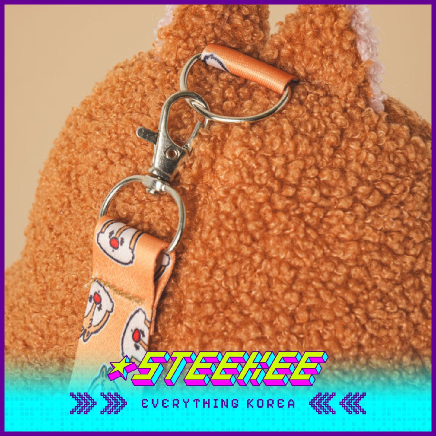 Daiso Disney Chip n Dale Crossbody Bag Kids Plush Toys by Steekee Korea 2990