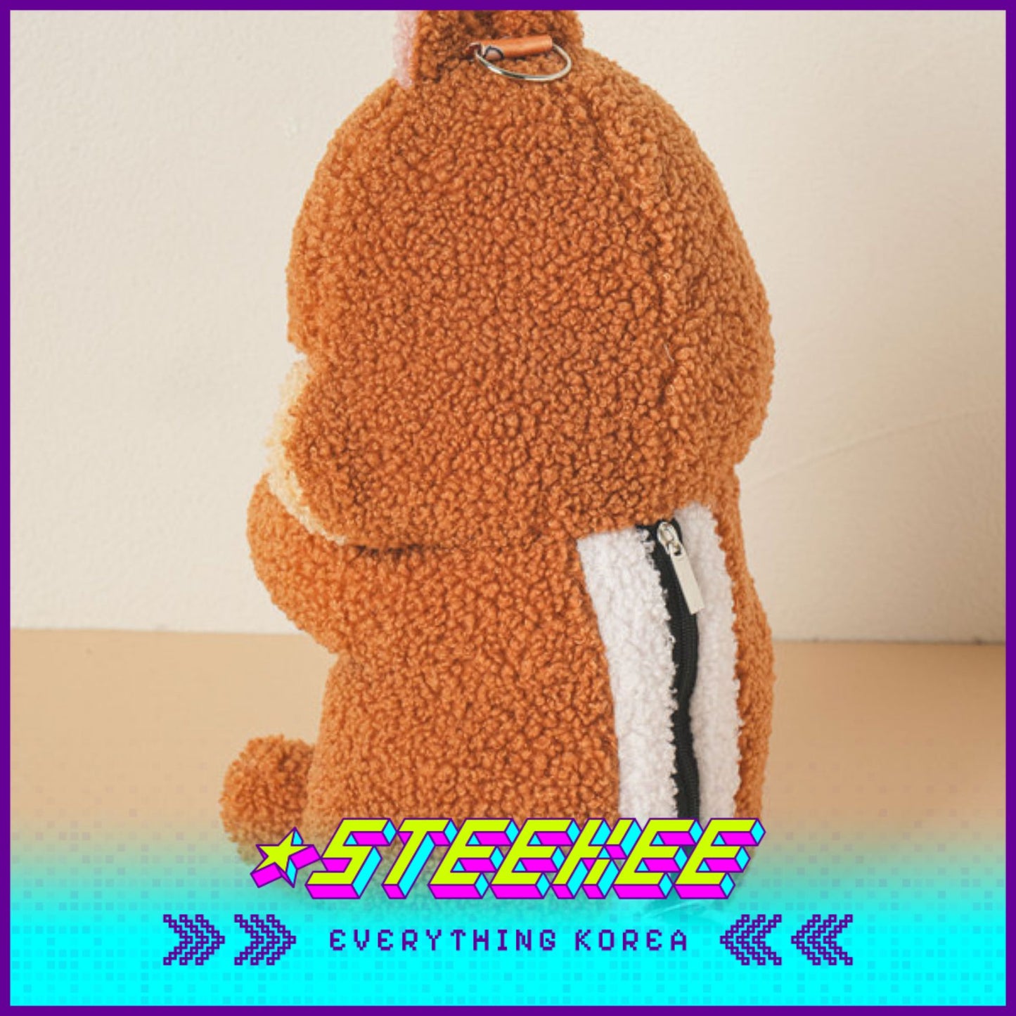 Daiso Disney Chip n Dale Crossbody Bag Kids Plush Toys by Steekee Korea 2990