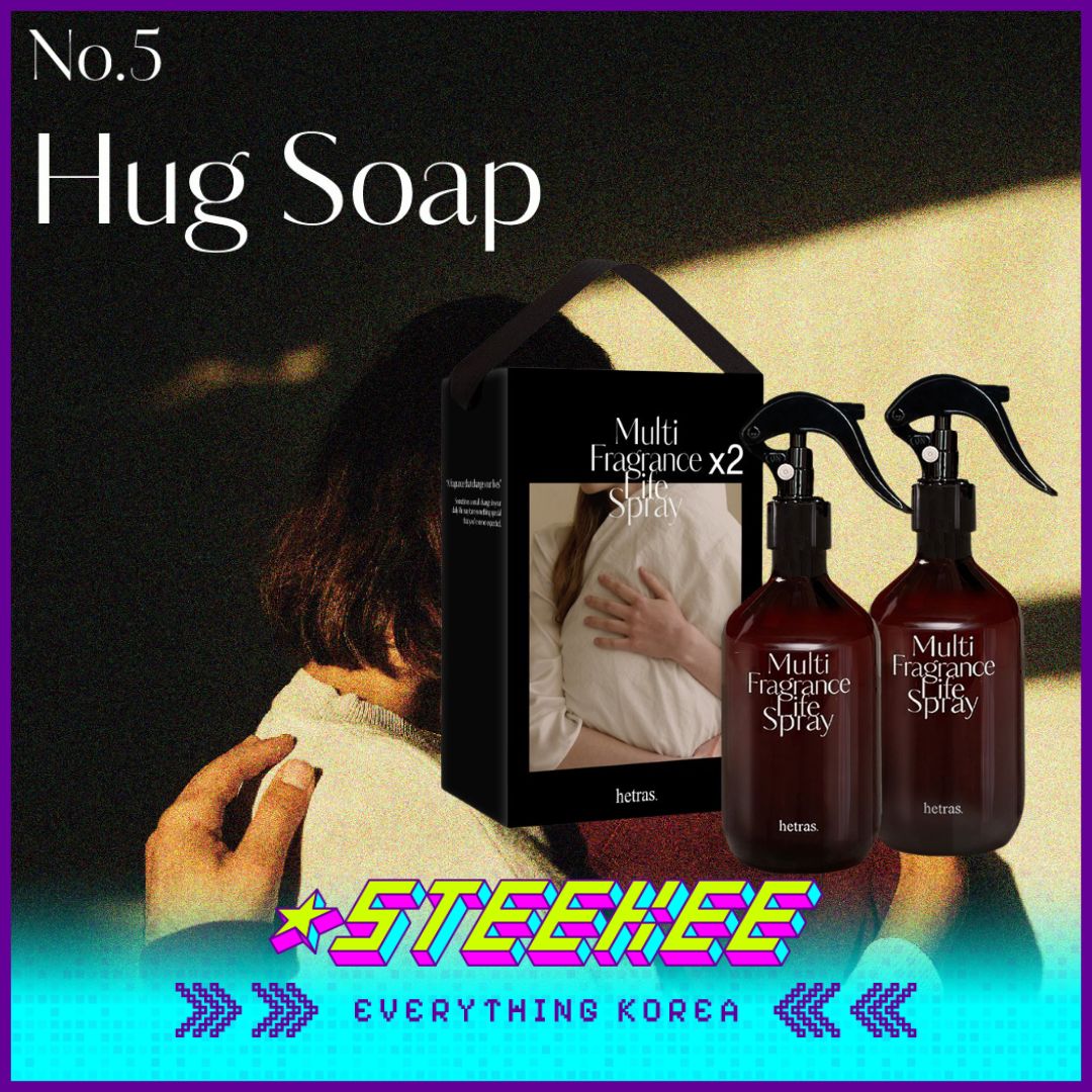 Hetras高级多效芳香疗愈香氛持久织物喷雾两件套600ml闪奇韩国2467