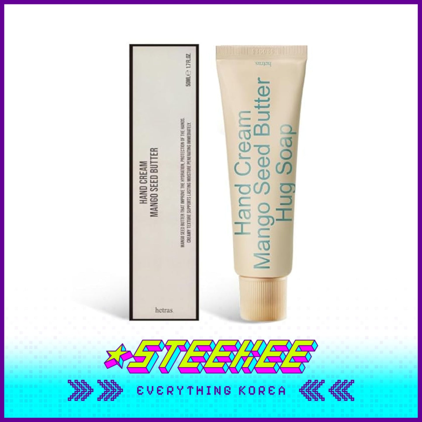 Hetras高级香氛芒果籽油护手霜50ml闪奇韩国2455