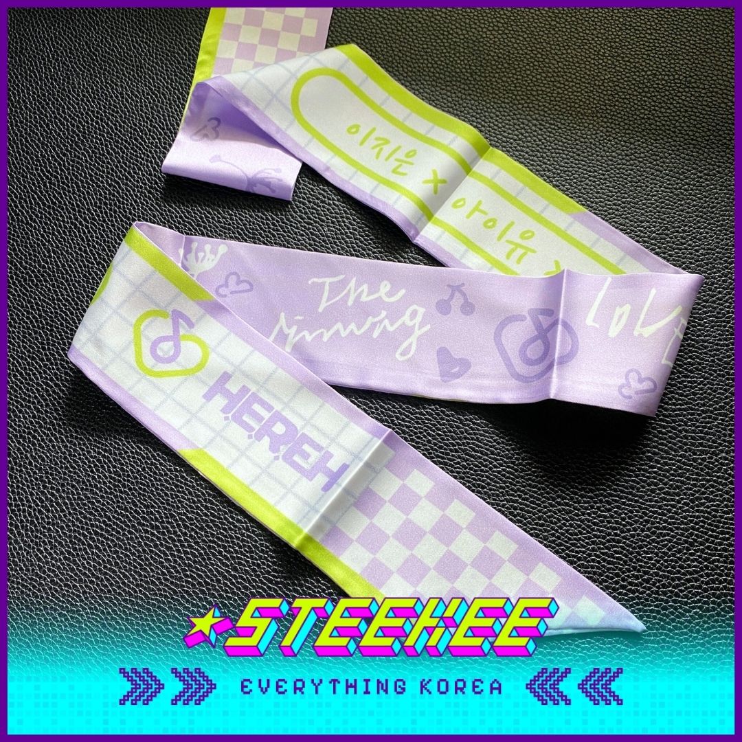 아이유 굿즈 팬메이드 실크 스카프