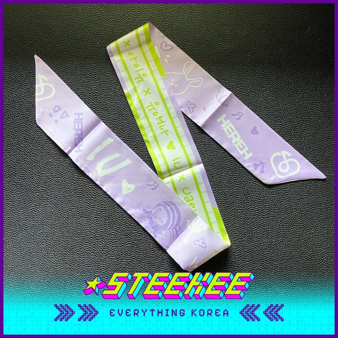 아이유 굿즈 팬메이드 실크 스카프