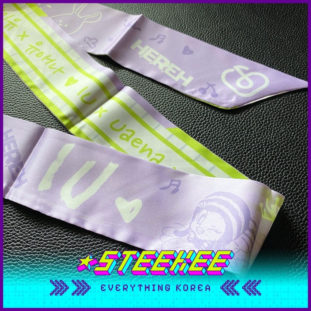 아이유 굿즈 팬메이드 실크 스카프