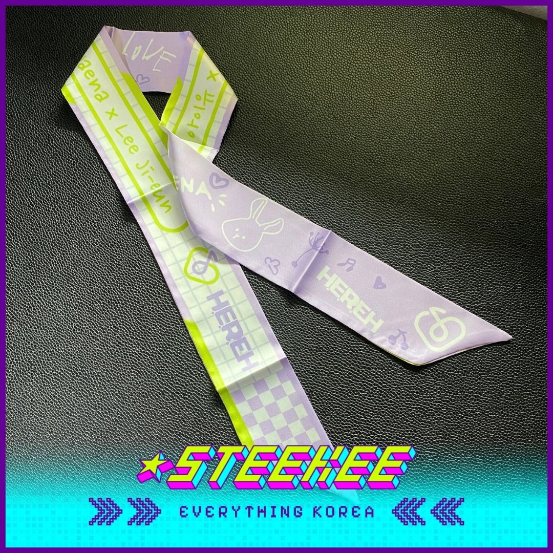 아이유 굿즈 팬메이드 실크 스카프