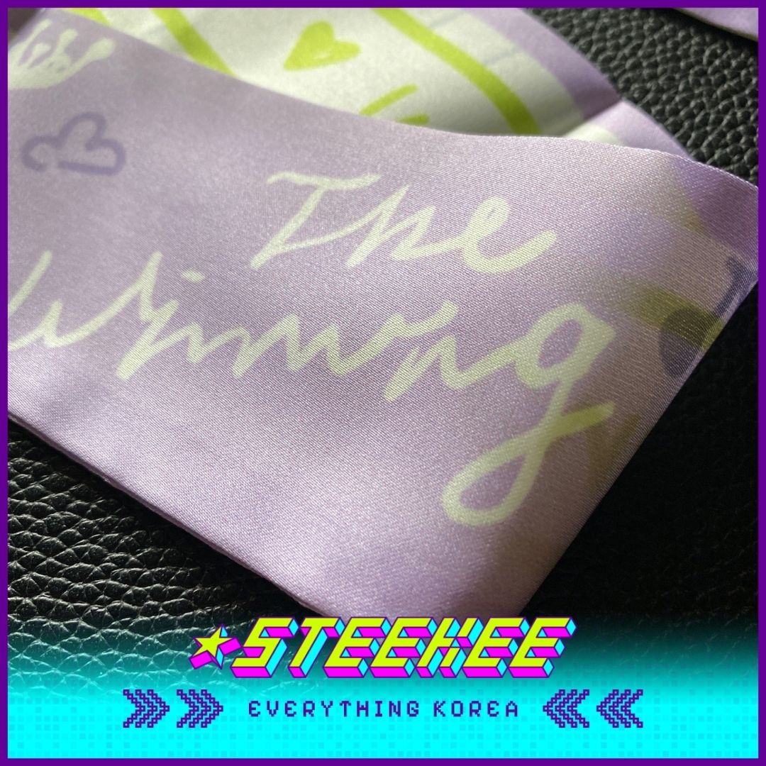 아이유 굿즈 팬메이드 실크 스카프