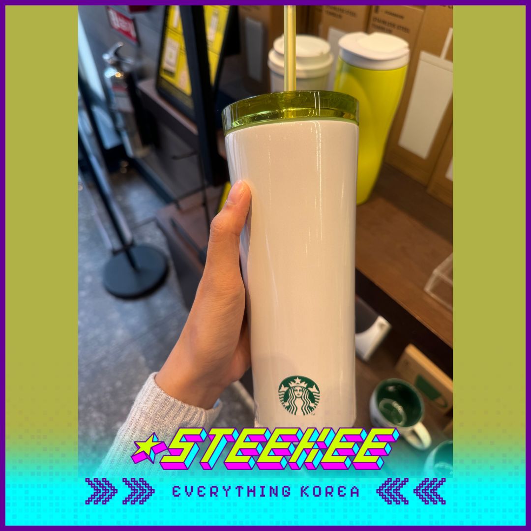星巴克不锈钢NCT Phinney冷饮杯配吸管 473ml闪奇韩国1941