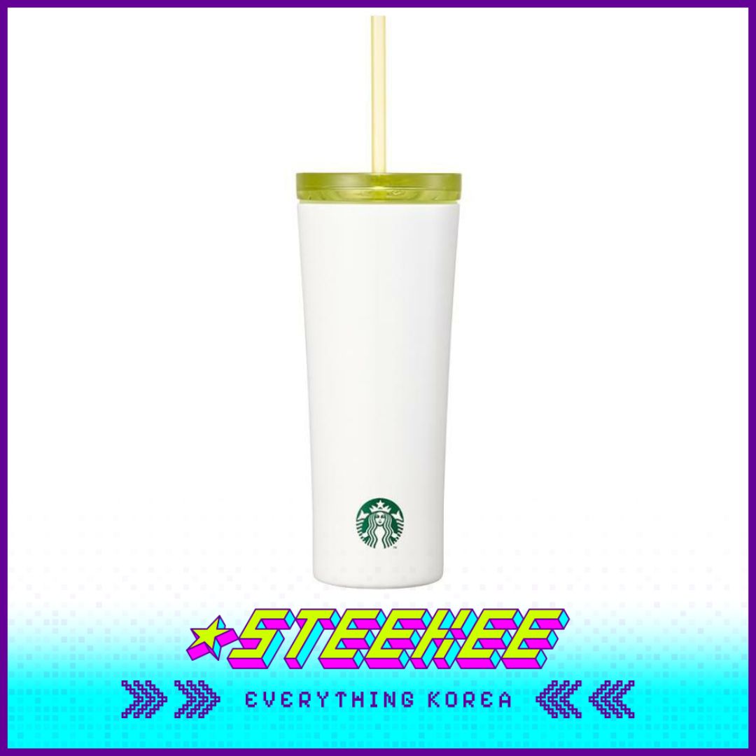 星巴克不锈钢NCT Phinney冷饮杯配吸管 473ml闪奇韩国1941