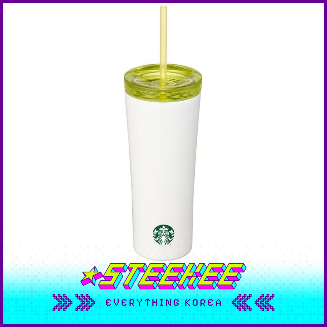 星巴克不锈钢NCT Phinney冷饮杯配吸管 473ml闪奇韩国1941