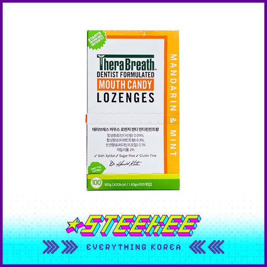 美国产TheraBreath无糖润喉糖含片柑橘薄荷味100片闪奇韩国1950