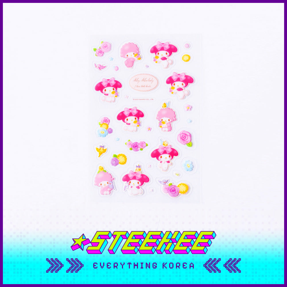 Daiso美乐蒂全息贴纸3件装闪奇韩国1959