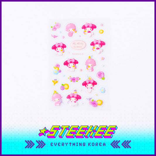 Daiso美乐蒂全息贴纸3件装闪奇韩国1959