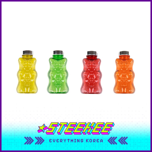 韩国HARIBO儿童环保外出小熊透明运动水壶水瓶400ml闪奇韩国1978