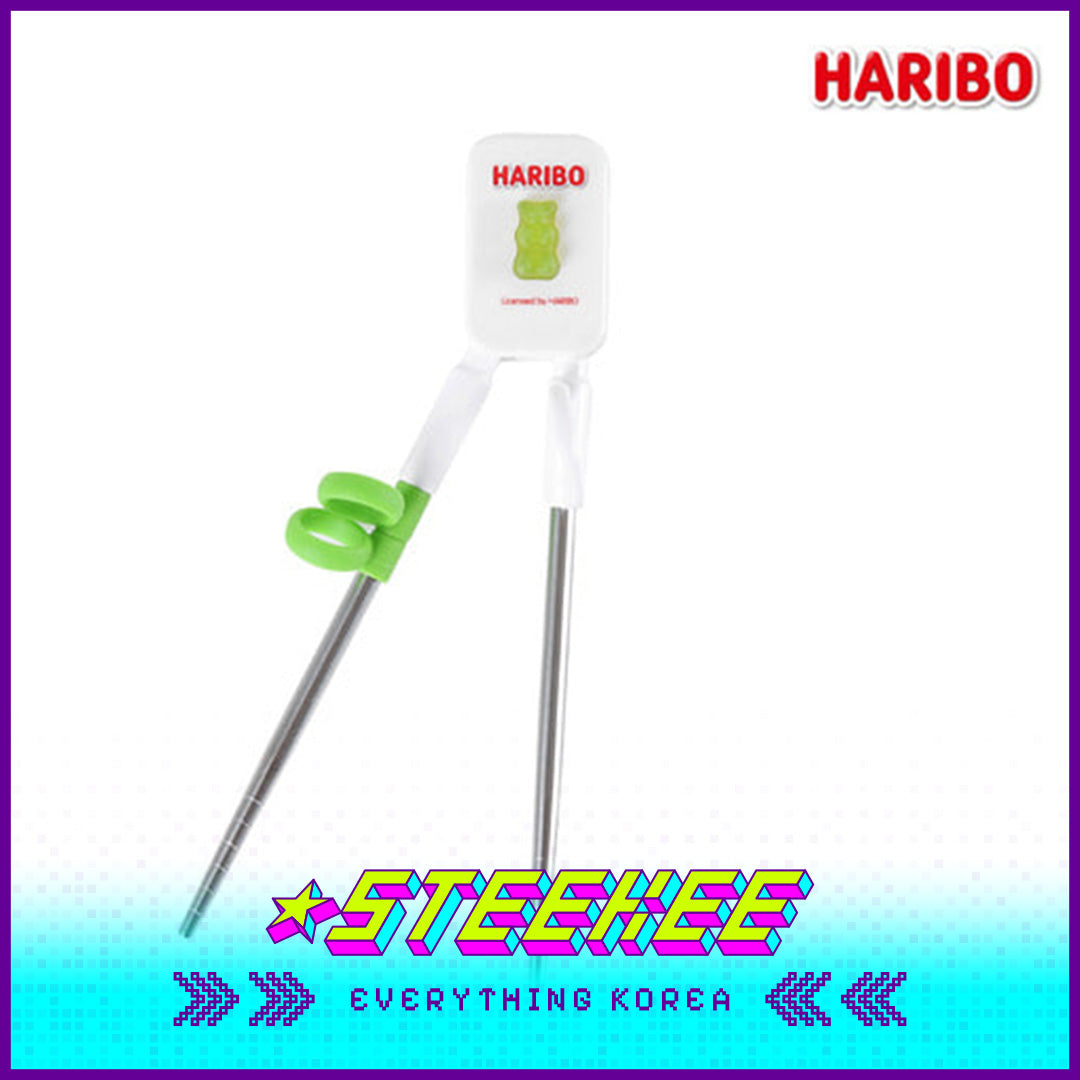 HARIBO Goldbears Stainless Steel Training Chopsticks for Kids by Steekee Korea 1985