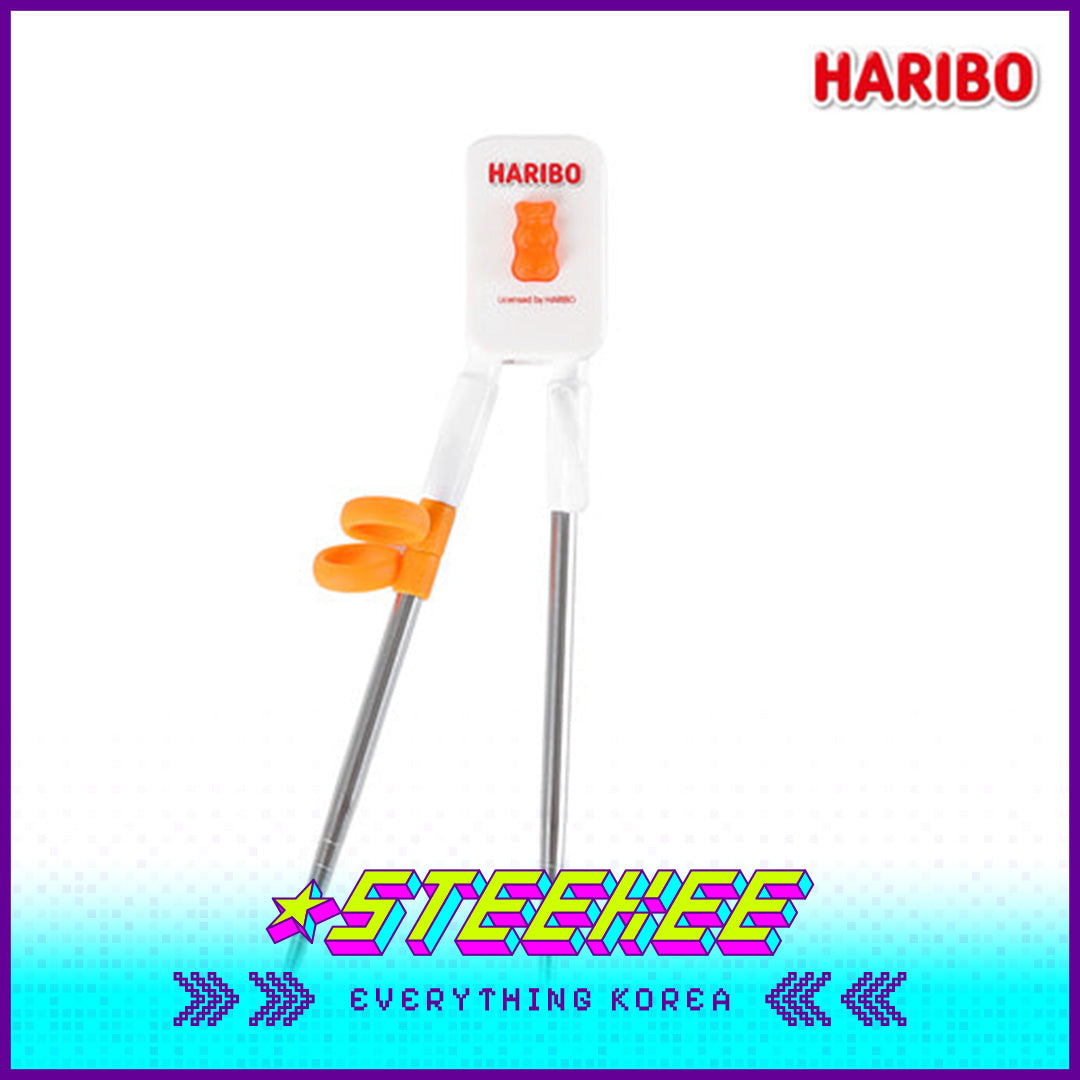 HARIBO Goldbears Stainless Steel Training Chopsticks for Kids by Steekee Korea 1985