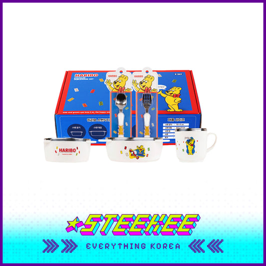 HARIBO小熊餐具礼品套装5件套闪奇韩国1994