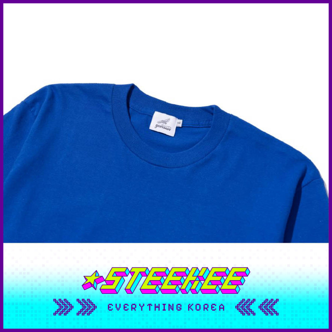 延世大学普通蓝色T恤闪奇韩国1998