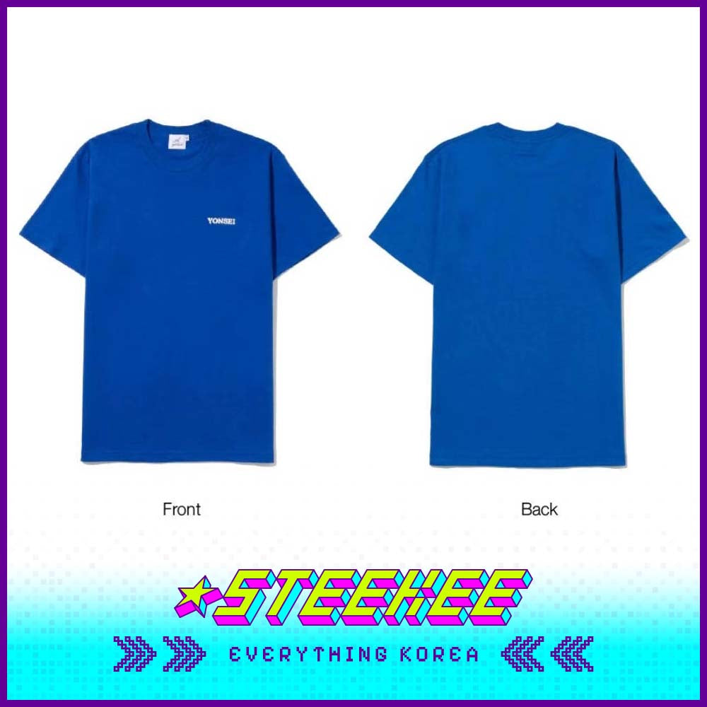 延世大学普通蓝色T恤闪奇韩国1998