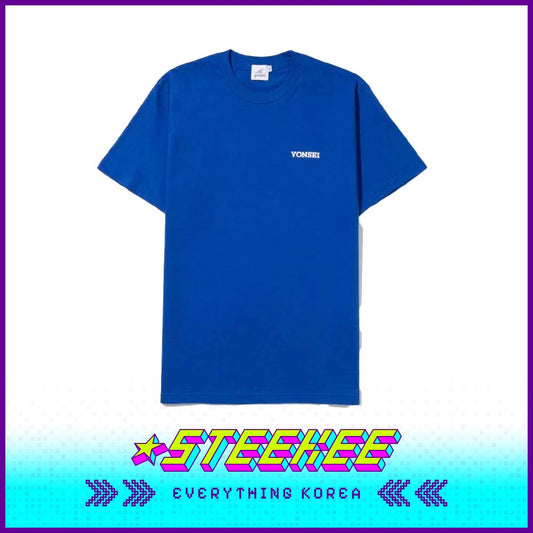 延世大学普通蓝色T恤闪奇韩国1998