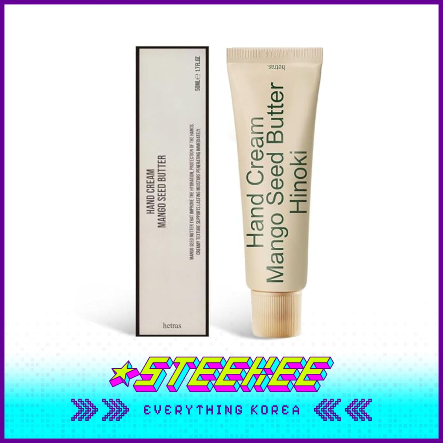 Hetras高级香氛芒果籽油护手霜50ml闪奇韩国2455