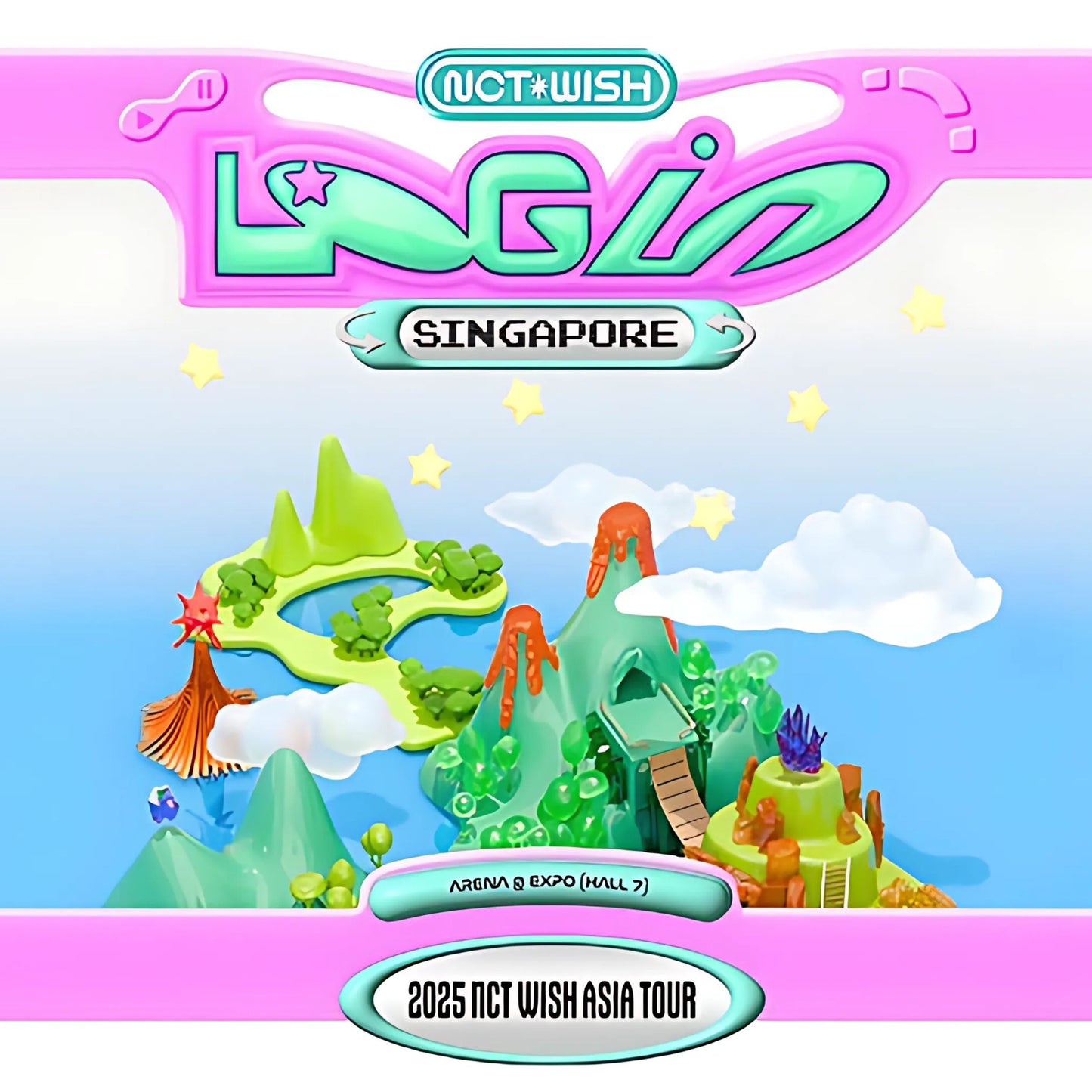 2025 NCT WISH ASIA TOUR LOG IN SINGAPORE CONCERT TICKET