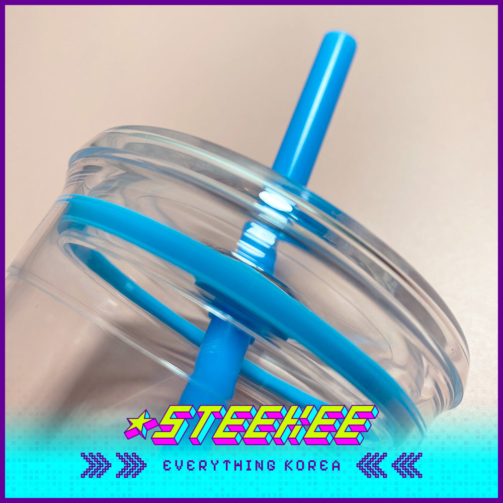 BLUE BOTTLE COFFEE X KeepCup Clear Cold Tritan Plastic Tumbler with Straw 16oz 454ml by Steekee Korea 2397