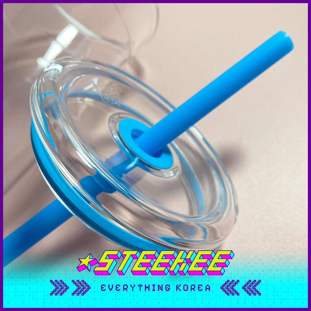 BLUE BOTTLE COFFEE X KeepCup Clear Cold Tritan Plastic Tumbler with Straw 16oz 454ml by Steekee Korea 2397