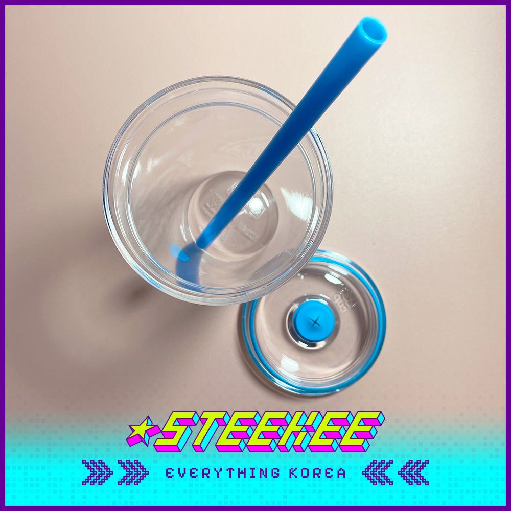 BLUE BOTTLE COFFEE X KeepCup Clear Cold Tritan Plastic Tumbler with Straw 16oz 454ml by Steekee Korea 2397