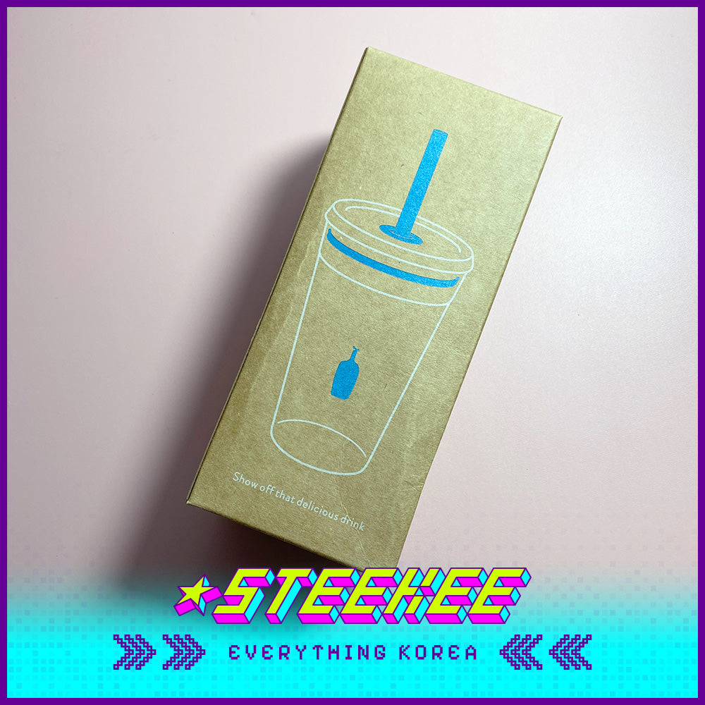 BLUE BOTTLE COFFEE X KeepCup Clear Cold Tritan Plastic Tumbler with Straw 16oz 454ml by Steekee Korea 2397