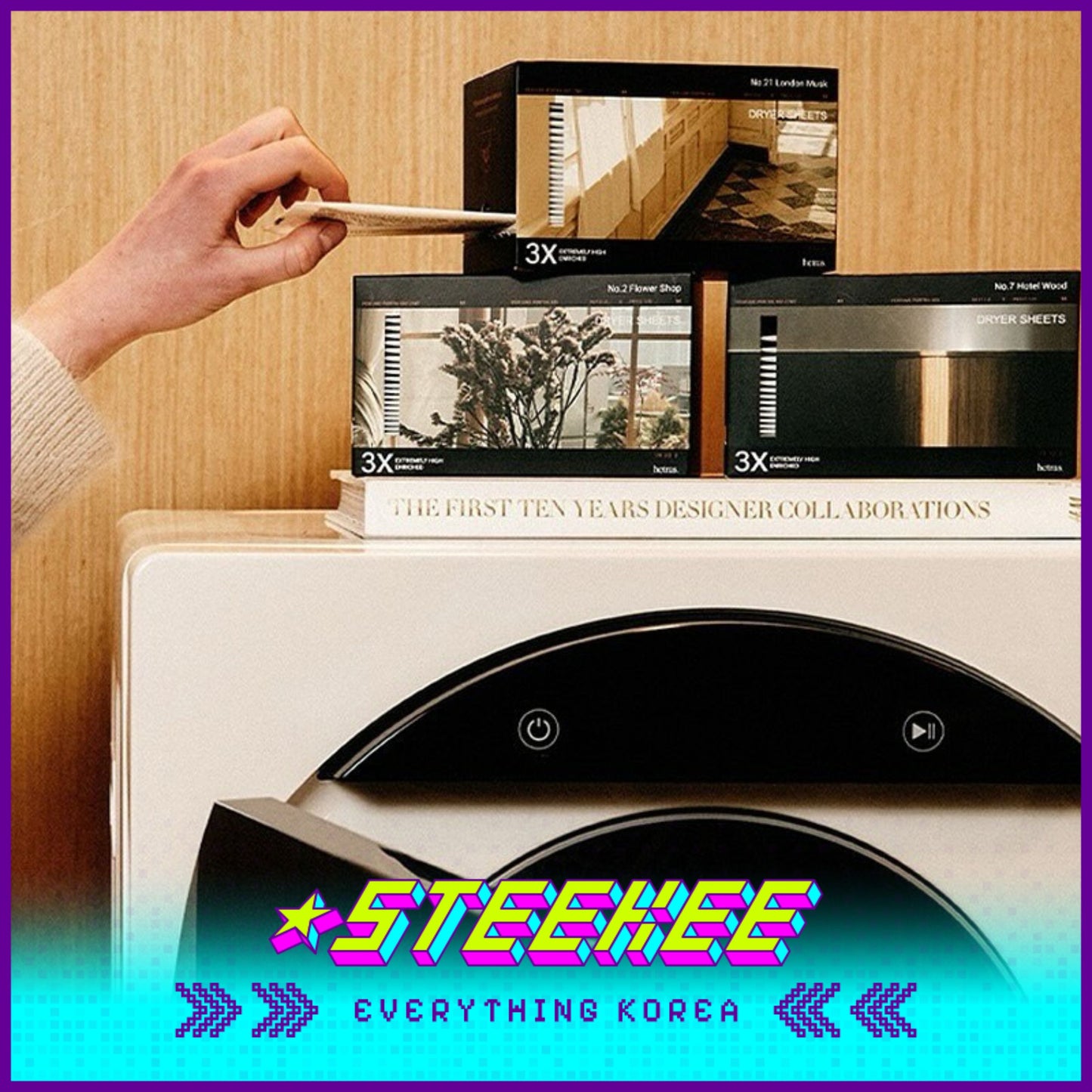 Hetras 3X超浓缩香氛干衣纸30片装闪奇韩国2459