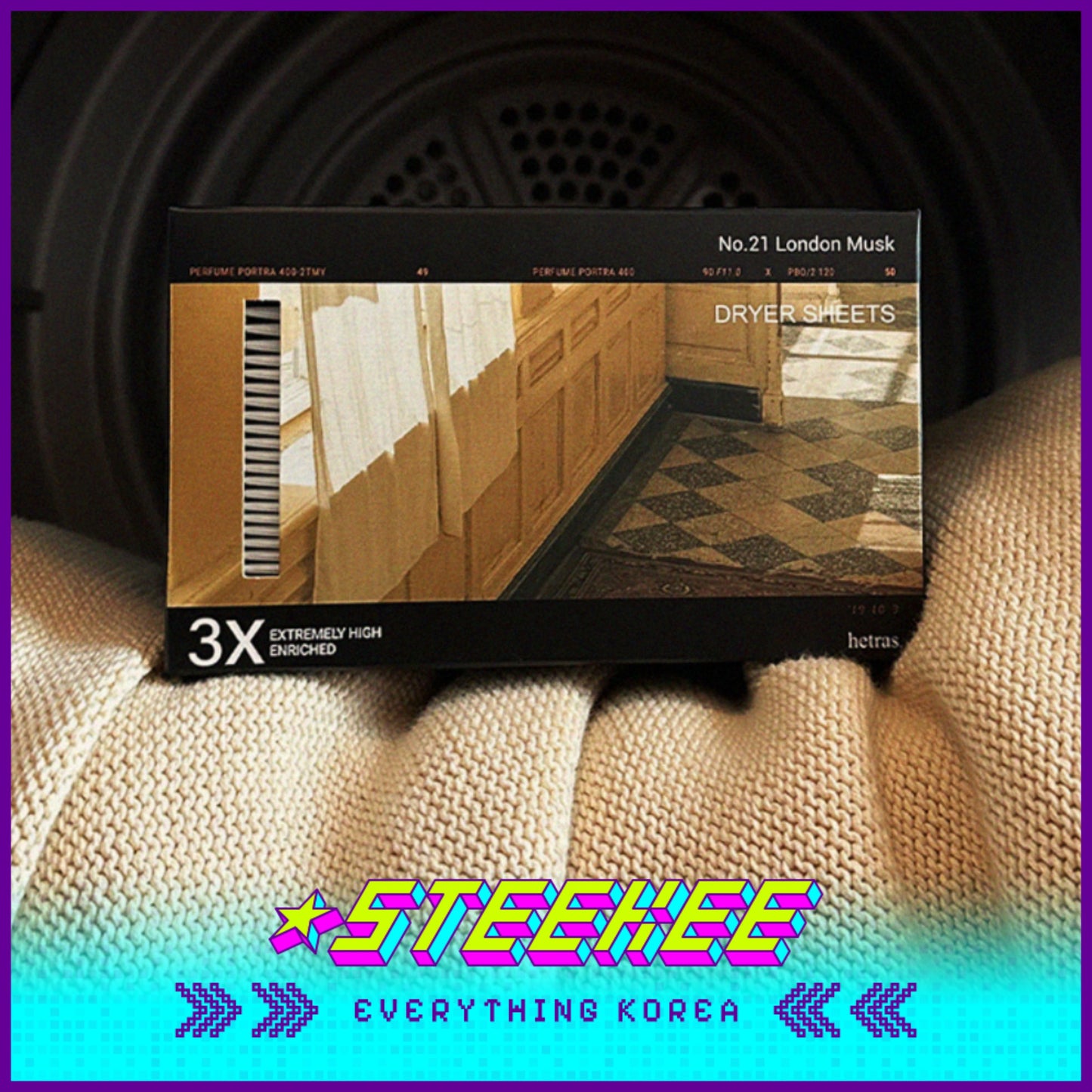 Hetras 3X超浓缩香氛干衣纸30片装闪奇韩国2459