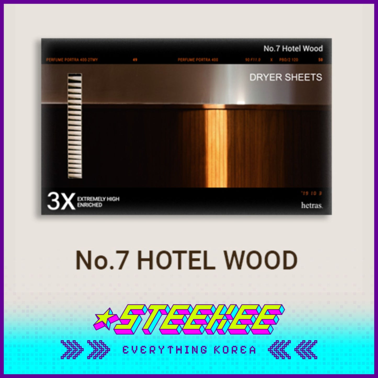 Hetras 3X超浓缩香氛干衣纸30片装闪奇韩国2459