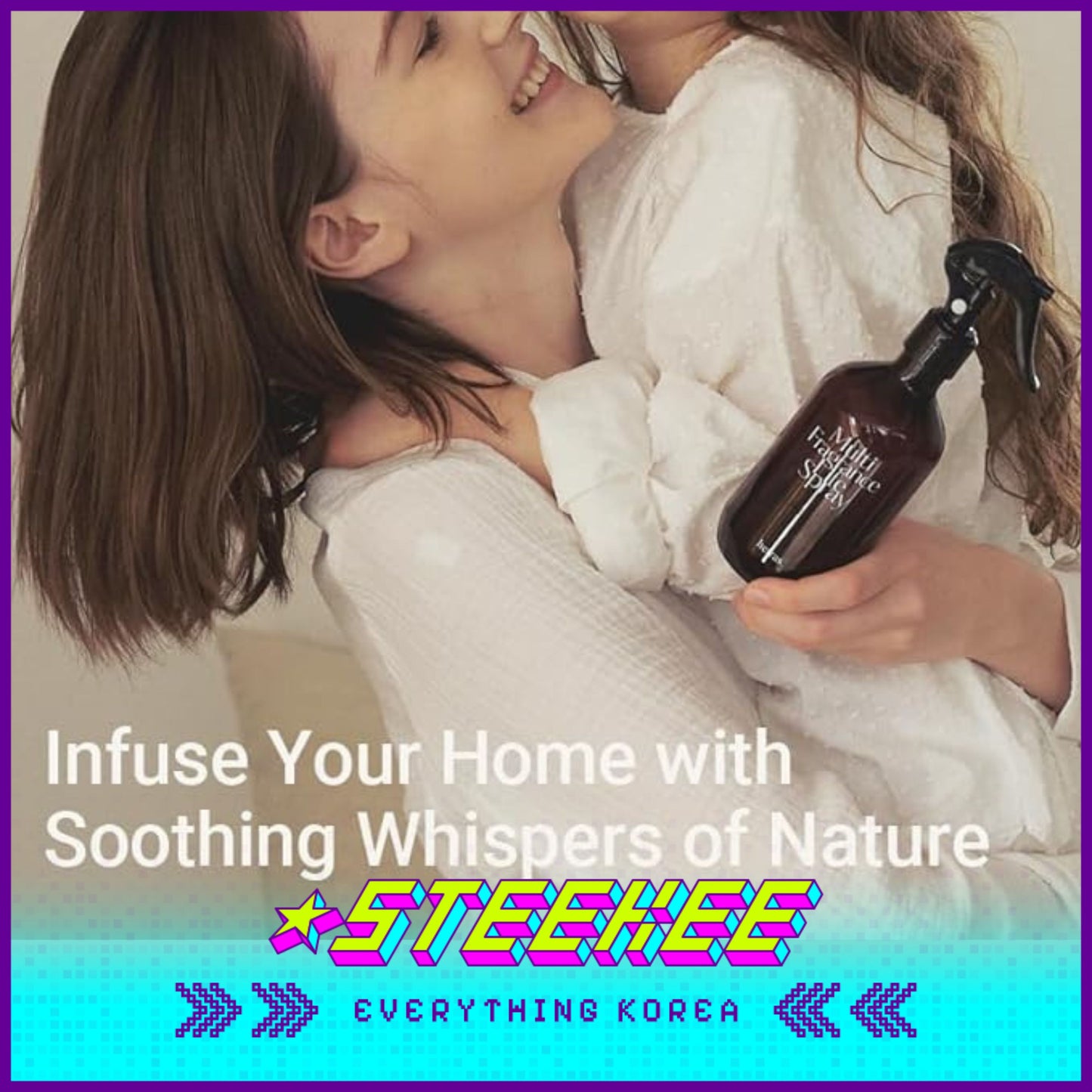 Hetras高级多效芳香疗愈香氛持久织物喷雾两件套600ml闪奇韩国2467