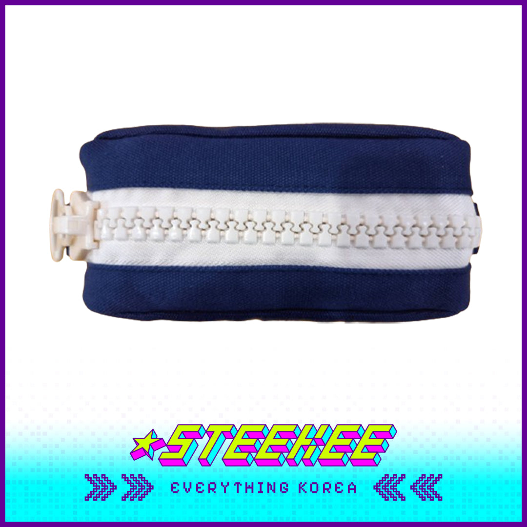 延世大学经典海军蓝大拉链袋闪奇韩国2501