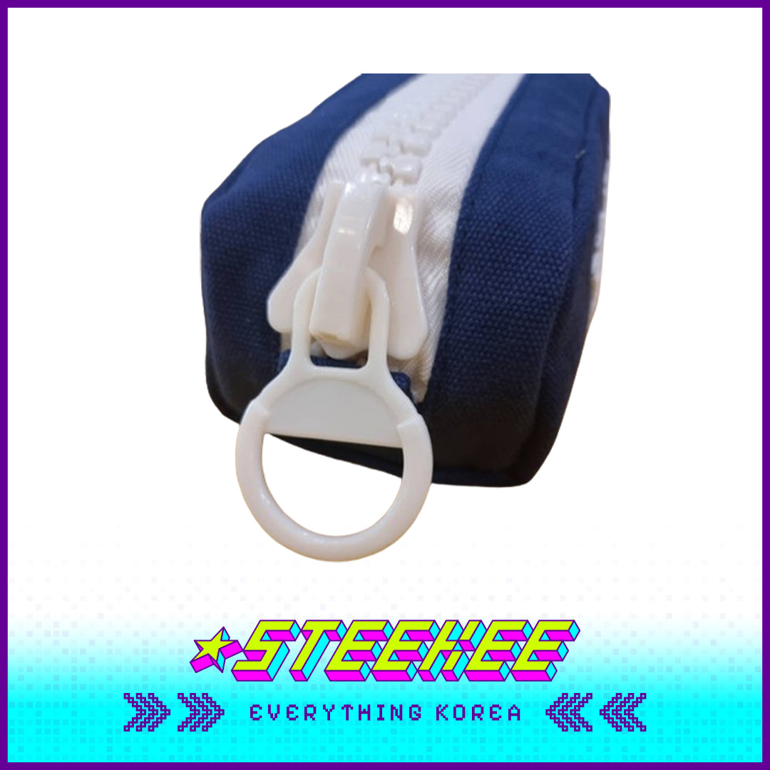 延世大学经典海军蓝大拉链袋闪奇韩国2501