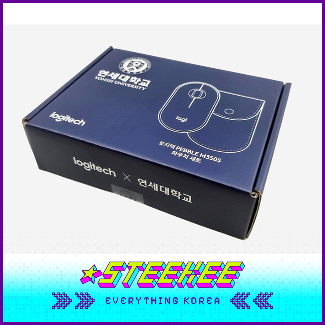 延世大学联名罗技Pebble M350S 静音鼠标配皮质收纳袋闪奇韩国 2503