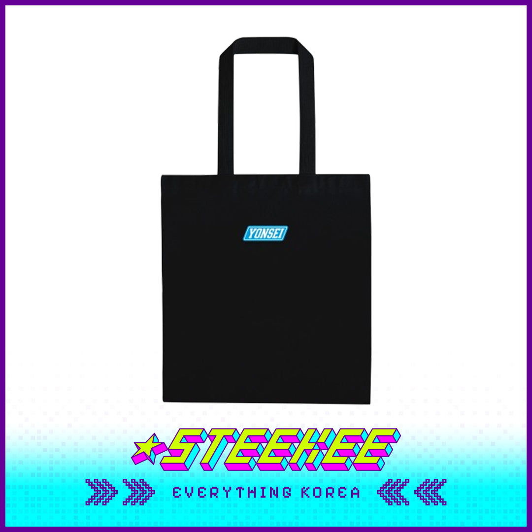 延世大学斜体logo日常环保帆布托特包闪奇韩国2511