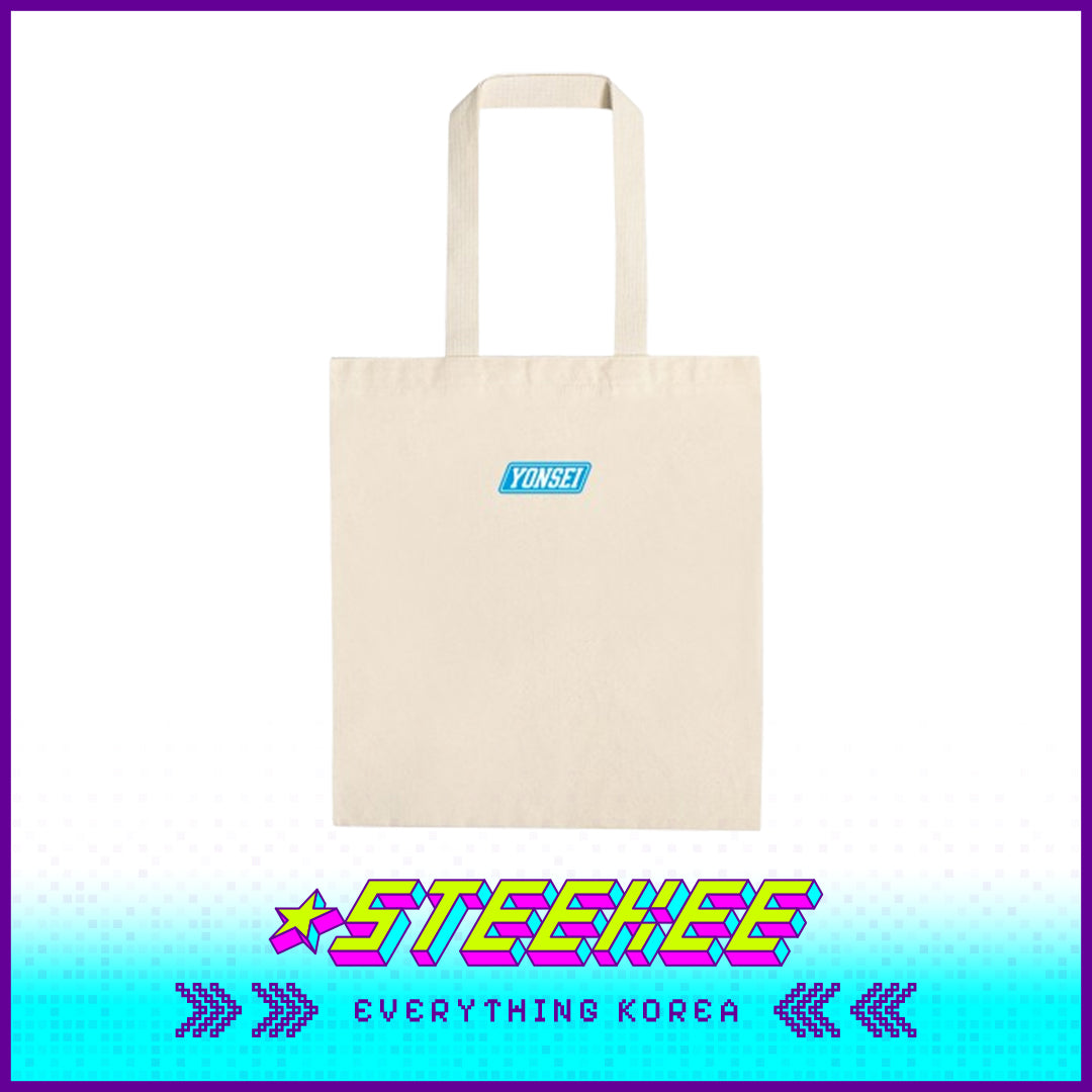 延世大学斜体logo日常环保帆布托特包闪奇韩国2511