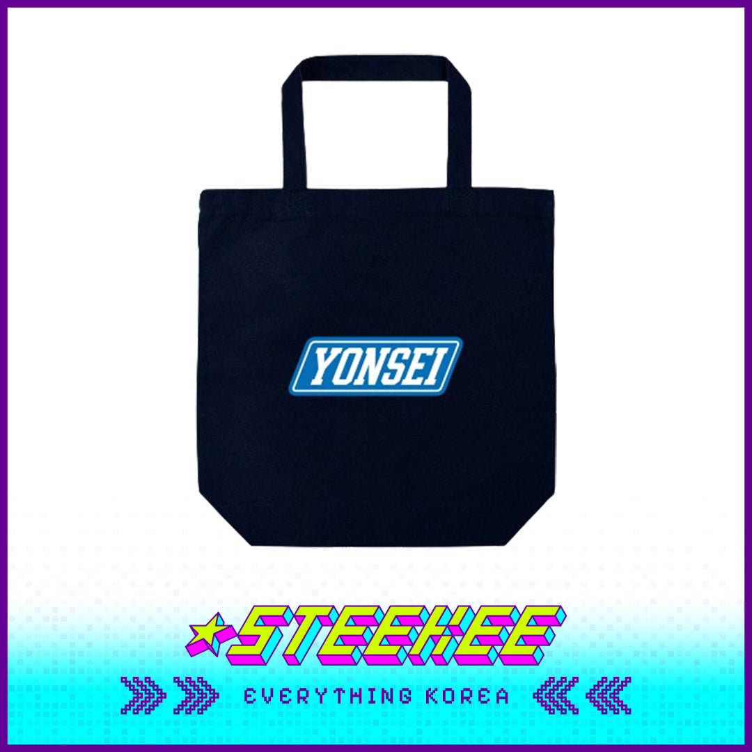 延世大学斜体标志基础环保帆布托特包闪奇韩国2517