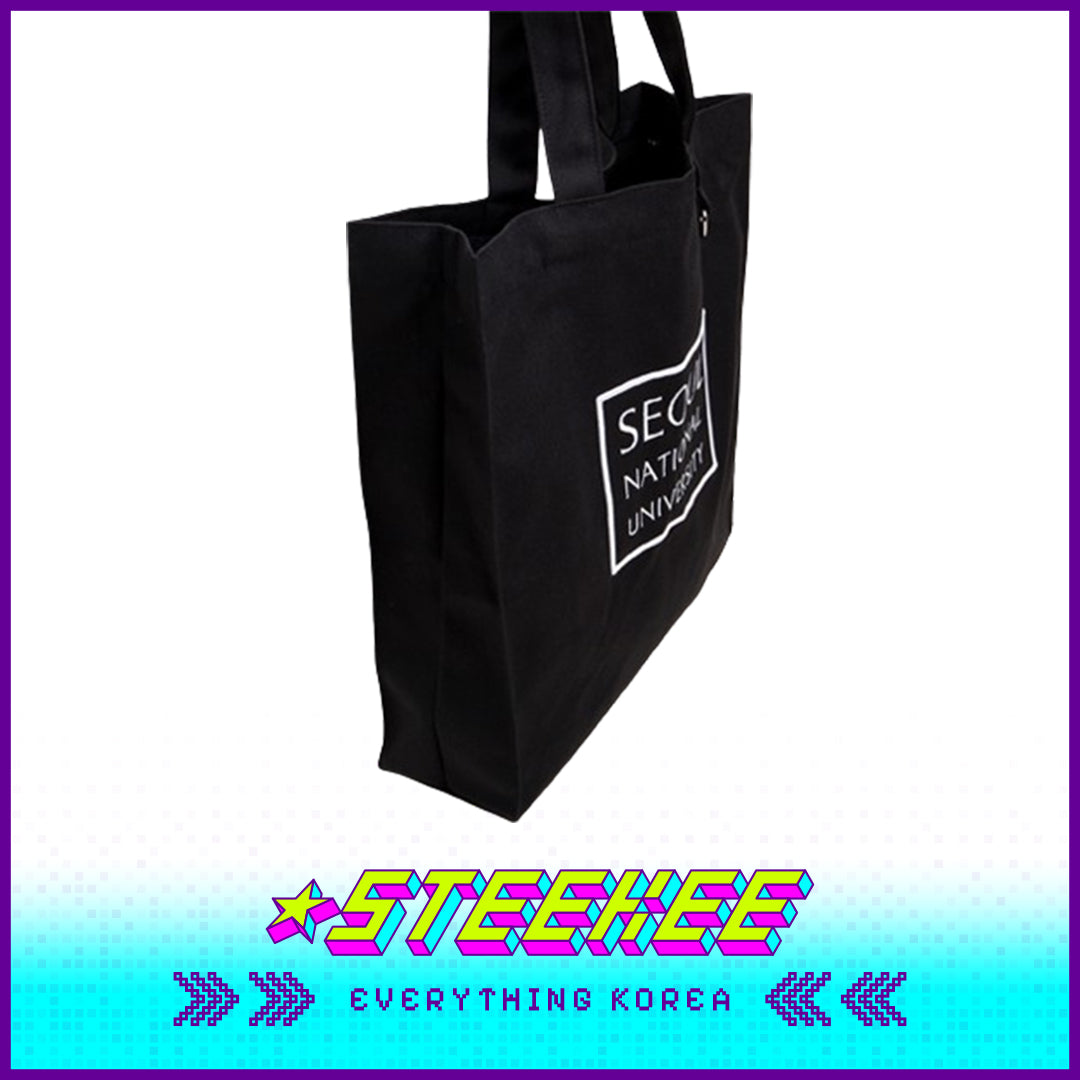 首尔国立大学刺绣环保袋黑色闪奇韩国2525