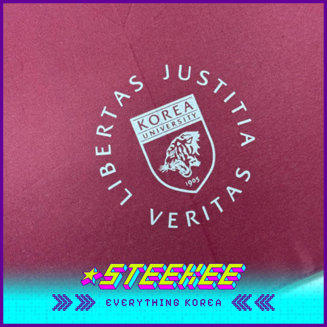 韩国高丽大学绯红折叠便携伞纪念礼品闪奇韩国2529