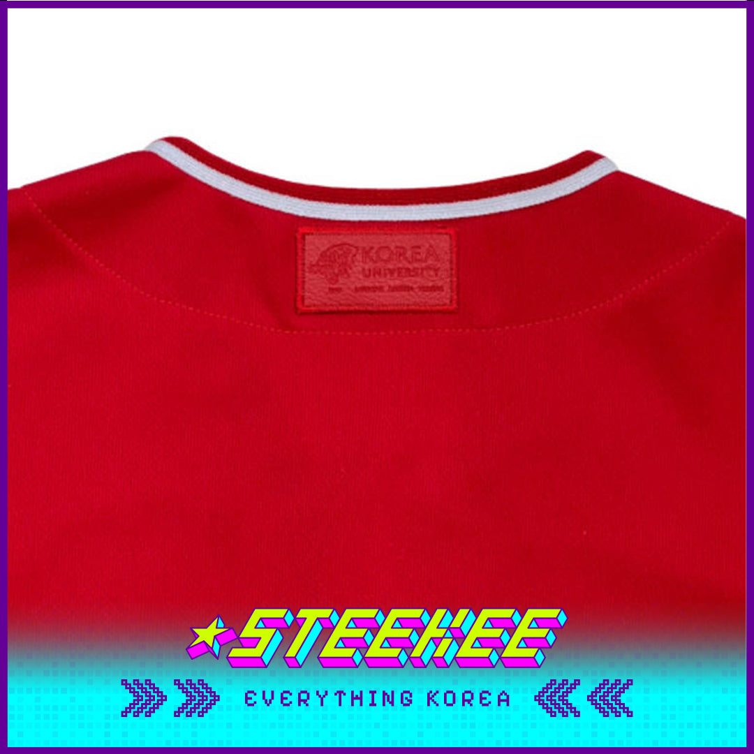 高丽大学红色棒球衫刺绣版闪奇韩国2535